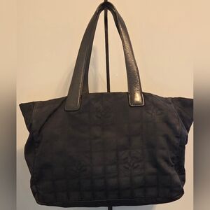 Chanel Black Nylon Logo Tote Bag – Made in Italy – Authentic